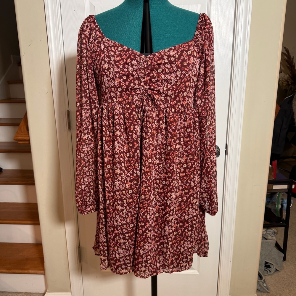 Floral Long Sleeve Dress
